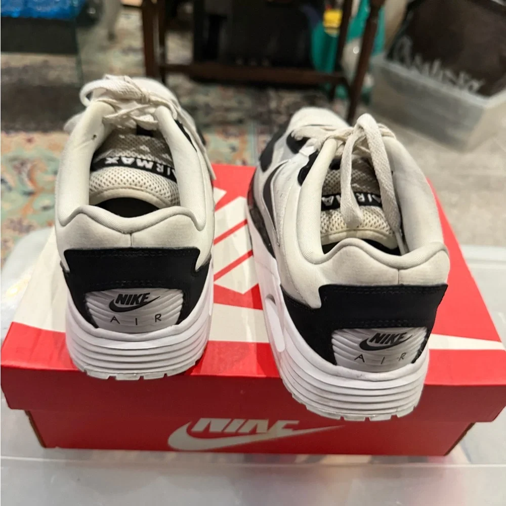 Nike Kids' Black‎ and White Mesh Sneakers